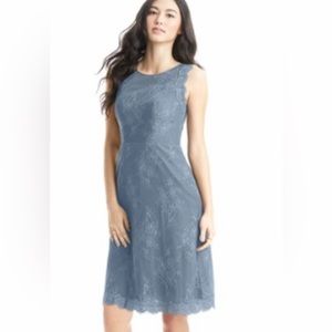 Azazie Zaria in Dusty Blue. Brand new